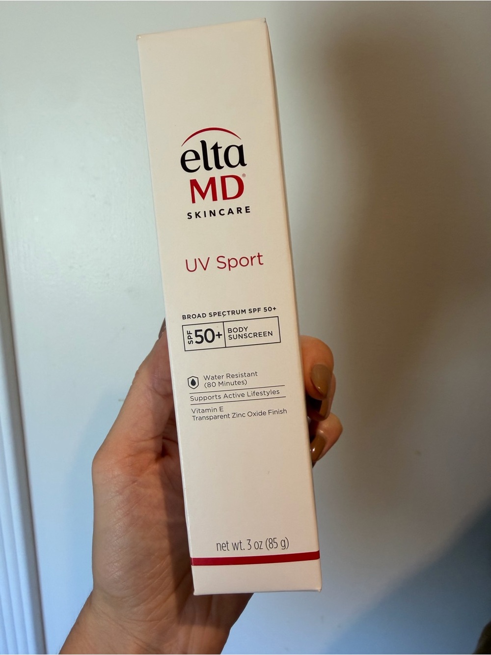 EltaMD UV Sport Broad Spectrum SPF 50+ Body Sunscreen - White and Red Accents